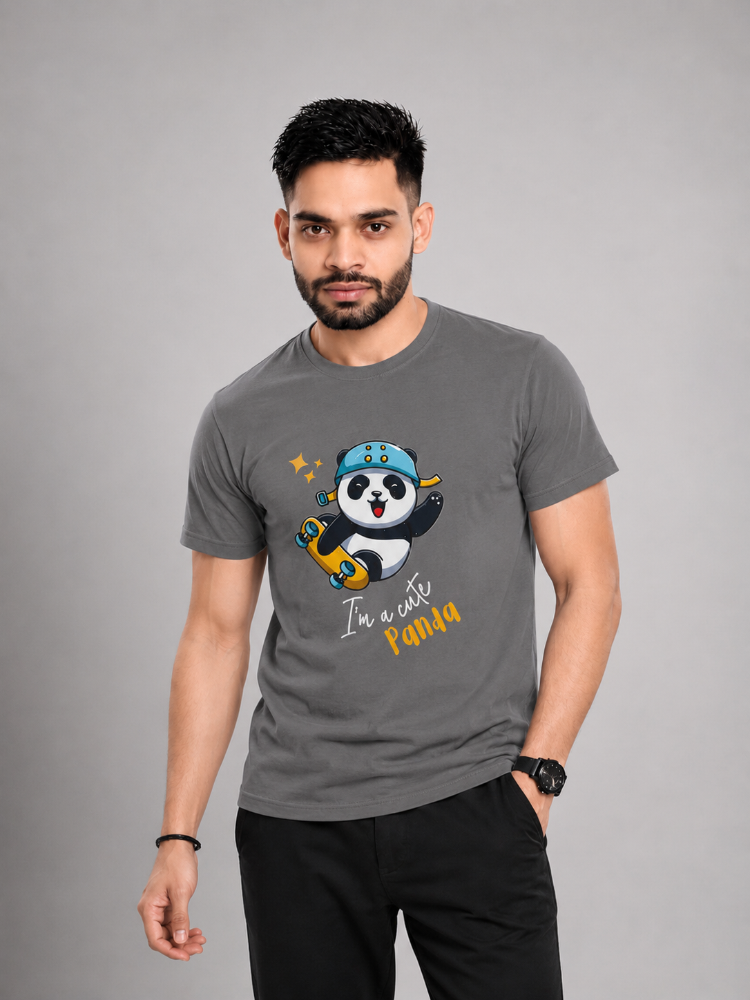 Cute Panda T Shirt - Image 3