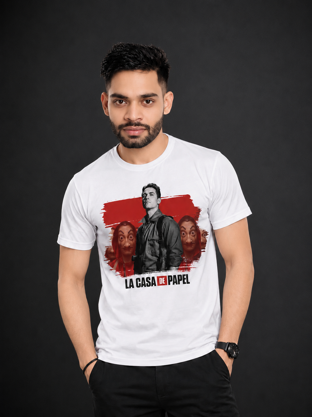 La Casa De Papel White T Shirt