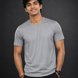 Light Grey Crew Neck T-Shirt