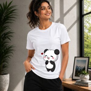 Kawaii Panda White Tee