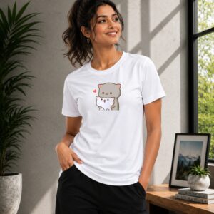 Cute Cuddle Cat Graphic Tee